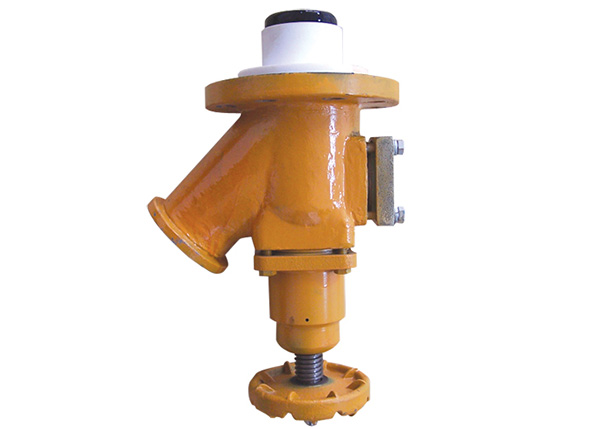 Bellows cleanable discharge valve