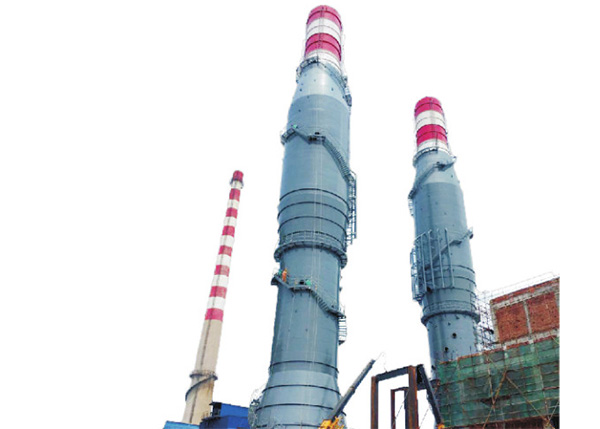 Desulfurization and denitrification tower for power plant